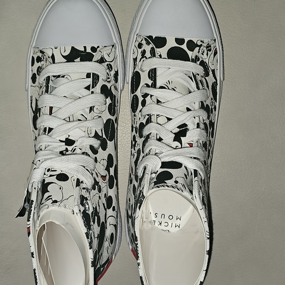 Mickey Mouse High-Top Shoes - Black and White - Picture 2 of 5